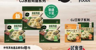 優惠韓式水餃冷凍食品宣傳海報