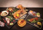 豪華日式料理宴會桌面