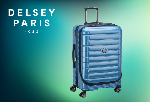 藍色DELSEY巴黎行李箱